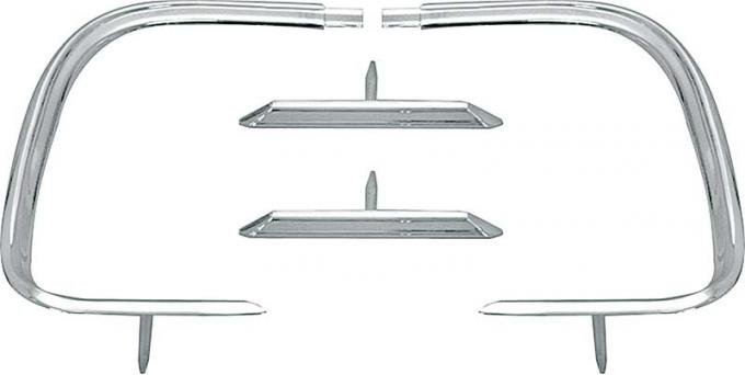 OER 1968 Dodge Charger 4 Piece Outer Tail Panel Molding Set MN1608