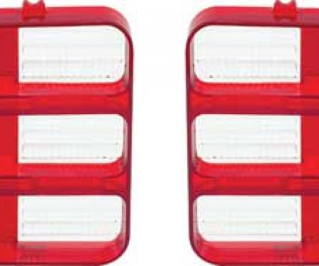 OER 1970 Plymouth Barracuda, Cuda, Tail Lamp Lenses, RH & LH, Pair ME1528