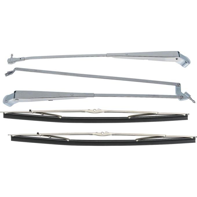1970-74 Mopar E-Body Windshield Wiper Arms Anco Style, Wiper Arm/Blade Set