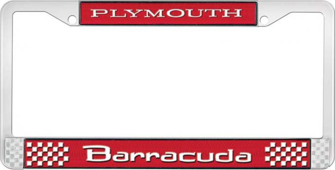 OER Plymouth Barracuda License Plate Frame - Red LF13212C