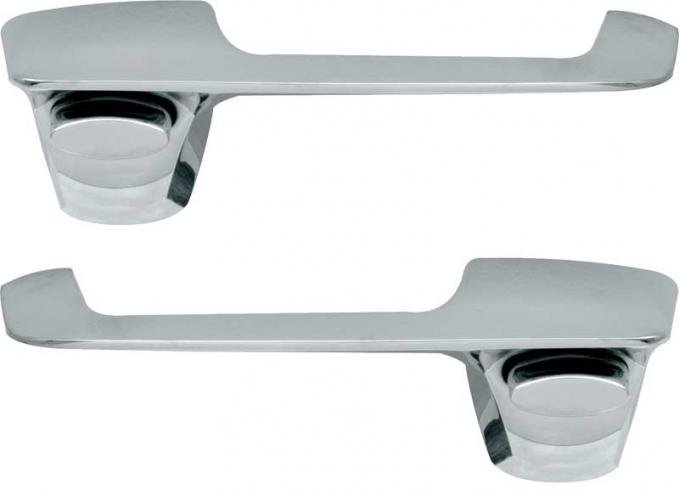 OER 1963-66 Dart, Valiant, Barracuda, Outer Door Handle Set, with Push Buttons, RH and LH MA1097