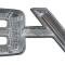 1966-70 Dodge, Plymouth, V-8 Emblem, For Front Fender
