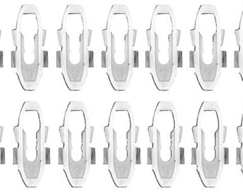 1971-74 Barracuda, Cuda, Door Top Edge Molding Clip Set, 22 Piece Set