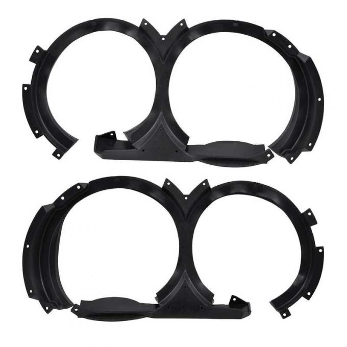 OER 1971 Charger, Headlamp Shields, For Models Without Concealed Headlamps, LH And RH, Pair *MB9933