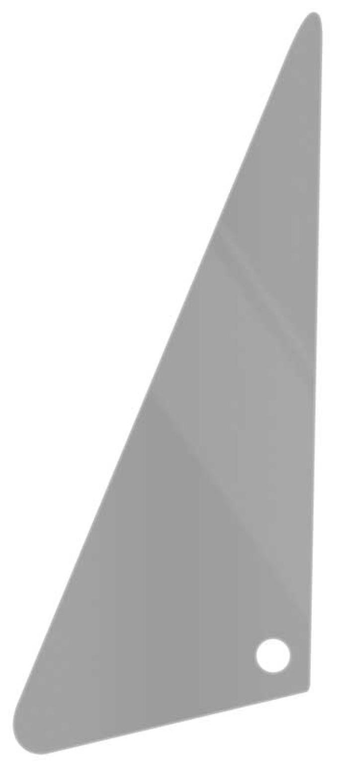 1968-72 Chevy, GMC Pickup, Blazer, Jimmy, Suburban, Door Vent Glass, 1 hole, Dark Smoke Limo Tint, 8" x 18", RH or LH, Each CX1585P