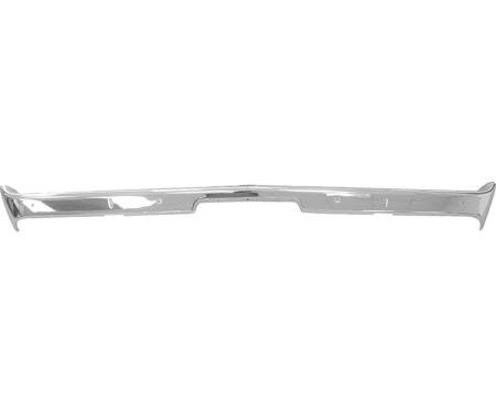 OER 1973-74 Dodge Challenger, Front Bumper, With Jack Slots, Chrome, Premier, Show Quality MM1006