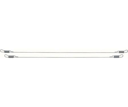1966-69 Dodge, Plymouth A, B-Body, Bucket Seat Release Cable Set, Driver Side and Passenger Side