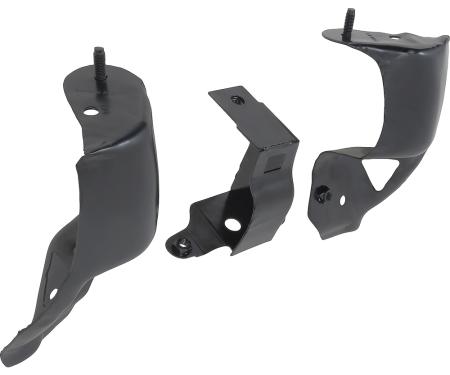 OER 1999-02 Silverado, 2000-06 Suburban, Tahoe, Front Bumper Bracket Set, Outer & Center, 3 Piece Set T70405