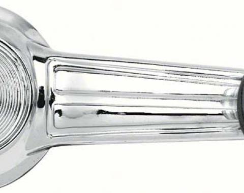 1968-77 GM, Window Crank Handle, Riveted Design, with Black Knob, Various Car & Truck Models