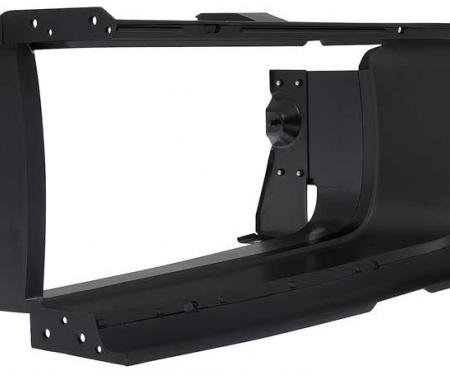 OER 1968-69 Charger, Grill Extension Bezel, with Brackets, LH, Black 2786363B