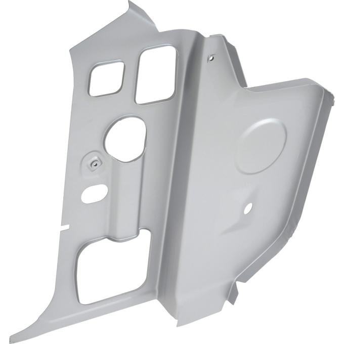 1970-74 Barracuda, Cuda, Challenger, Inner Cowl Side Hinge Panel, Passenger Side, Weld Thru Coated