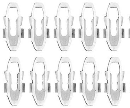 OER 1971-74 Barracuda, Cuda, Door Top Edge Molding Clip Set, 22 Piece Set MN1474