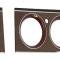 OER 1972-74 Barracuda, Cuda, Challenger, Woodgrain Rallye Gauge Bezel Set, Hardtop, 3 Switch ME1486