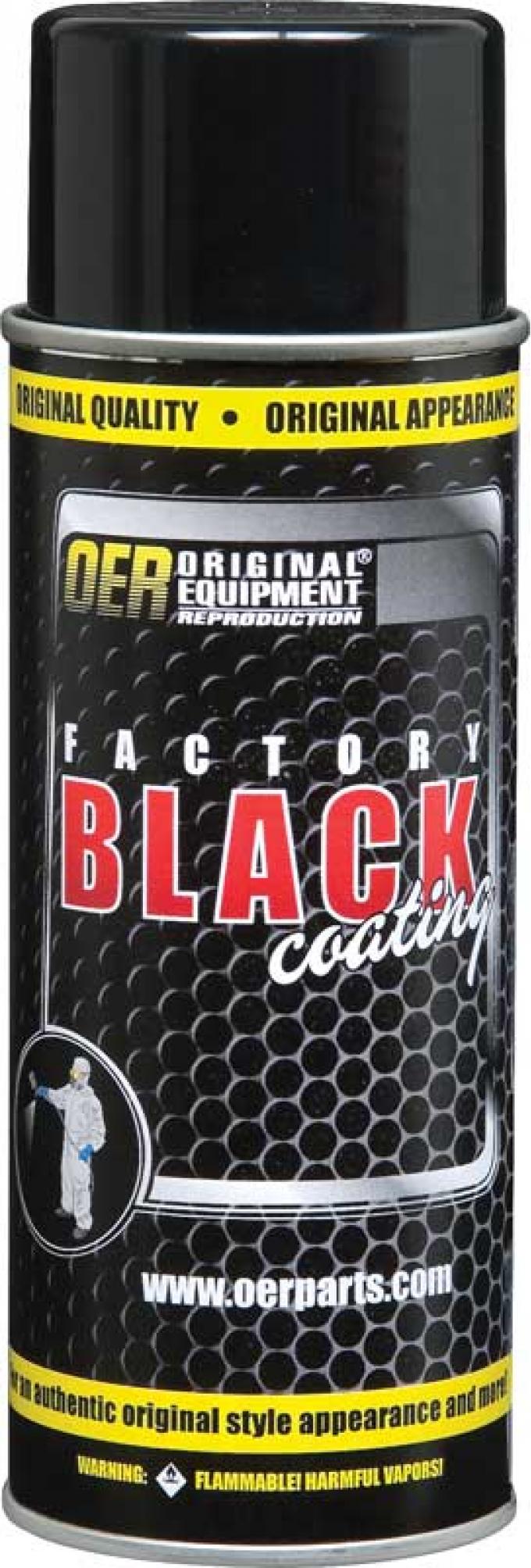 OER "Factory Black" High Gloss Black Engine Paint - 16 Oz Aerosol Can K89543