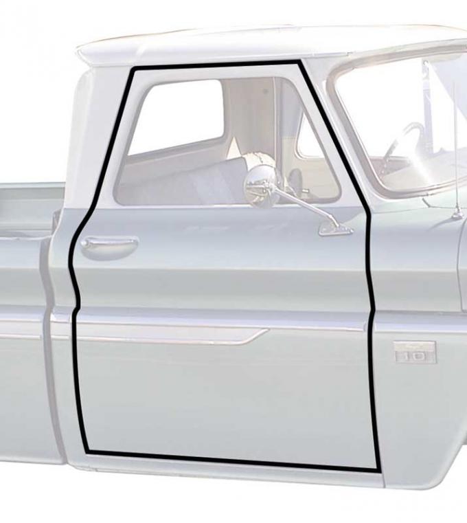 OER 1960-66 Chevy, GMC Pickup, Suburban, Door Frame Weatherstrips, Push-On, Pair W9901