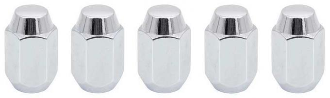 OER 1962-72 Dodge, Plymouth A Body, Rallye Wheel Lug Nut Set, 1/2", LH Thread, 5 Piece Set MA1805