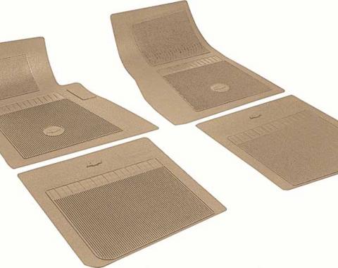 OER Chevrolet 4 Piece Fawn Floor Mat Set with Bow Tie FP73017
