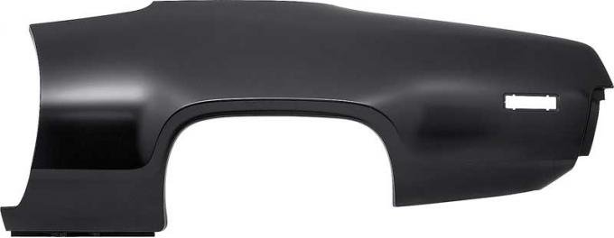OER 1971 GTX, Road Runner, Satellite, Rear Quarter Repair Panel Skin, LH Driver Side, EDP Coated MM1201A