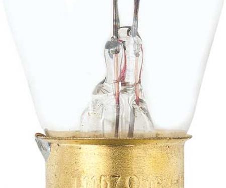 OER Incandescent Bulb, S-8, Double Contact, Indexed, 3/32 CP 2.10 Amps, Clear 1157