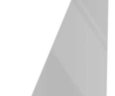 1968-72 GM Truck Door Vent Glass 8" x 18", 1 hole, Smoke Gray Tint