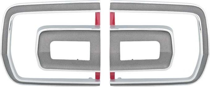 OER 1968 Plymouth GTX, Tail Lamp Bezels, Pair MB2162