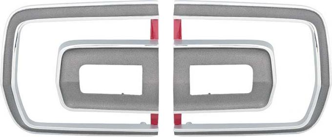 OER 1968 Plymouth GTX, Tail Lamp Bezels, Pair MB2162