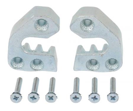 OER 1968-70 B-Body Door Striker Plates With Screws 748681