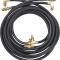 OER 1958-63 Chrysler, Dodge, Plymouth, Convertible Top Hydraulic Hose Set, Black Rubber, 90 Degree Style HK224