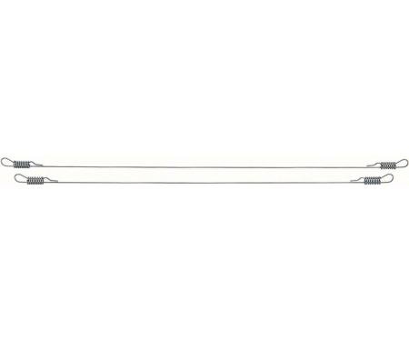 1970-71 Dodge, Plymouth A, B, E-Body, Bucket Seat Release Cable Set, Driver Side and Passenger Side