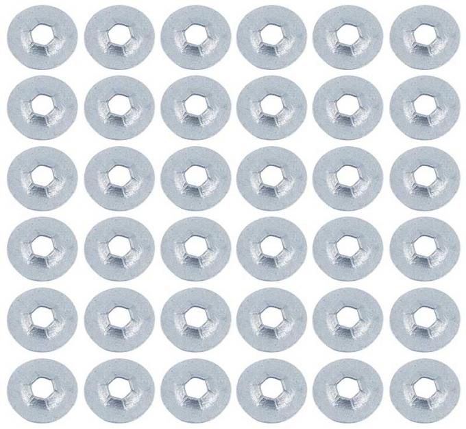 OER Lock Washer Nut with 1/8" Stud Size (Set of 36) 748707