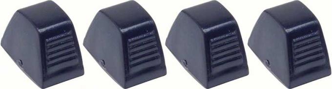 OER 1965-81 Chevy, GMC, Pontiac, Dash Heater Control Knob Set, Black, Set of 4, Various Models K409