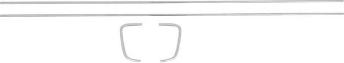 OER 1970-71 Plymouth Barracuda / 'Cuda Tail Panel Molding Set - 4 piece ME5062