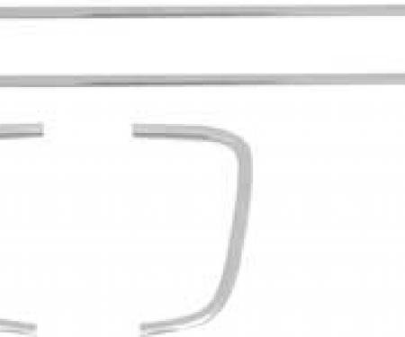 OER 1970-71 Plymouth Barracuda / 'Cuda Tail Panel Molding Set - 4 piece ME5062