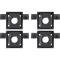OER 1962-74 Dodge, Plymouth A, B, E Body, Fan Shroud Bracket Cage Nut Set, for 22" Radiator, 4 Piece Set MP6506