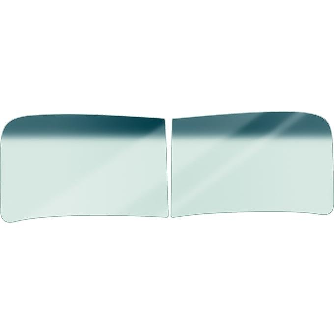1947-53 Chevy, GMC Pickup Truck, Front Windshield Glass, Green Tint with Blue Shade, 2-Piece Glass