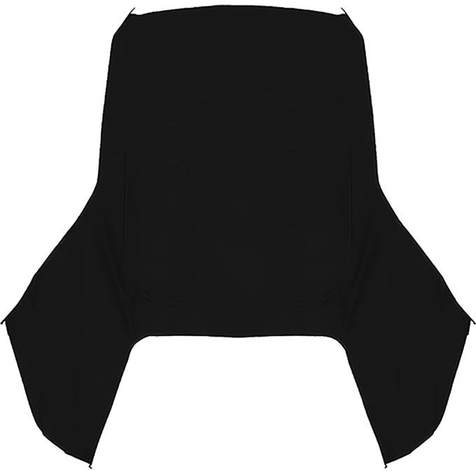 1967-69 Plymouth Barracuda, Convertible Top, Crush Grain, Black