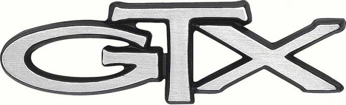 OER 1972-74 Plymouth, GTX Emblem, For Trunk Lid, Adhesive-Backed 3680160