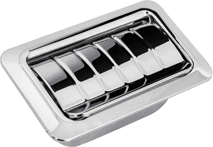 OER 1967-76 GM, Rear Quarter Ash Tray Assembly, with Ribbed Lid, Chrome, Various Models, Each 8801663