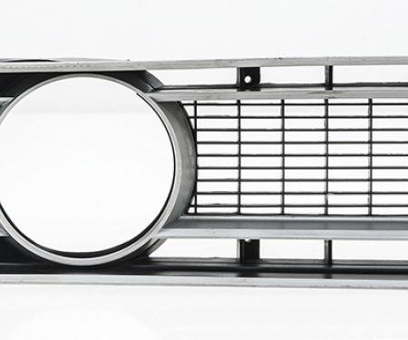 OER 1971 Charger Front Grill RH Black/Silver 3442378