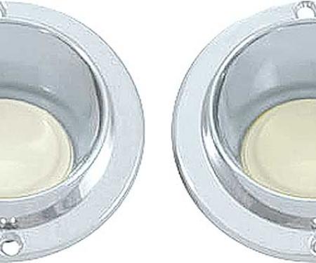 OER 1964-70 Mopar B-Body Console Lamp Lens And Bezel Assembly - Pair MB896