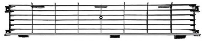 1971-72 GTX, Road Runner, Satellite, Front Upper Grill, 2 Door Hardtop, Silver/Black