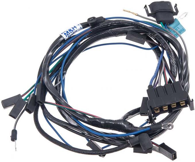OER 1970 Dodge, Plymouth B-Body, Engine Wiring Harness, with 440 Six-Pack, Stock Style Breaker Point Ignition MB2402