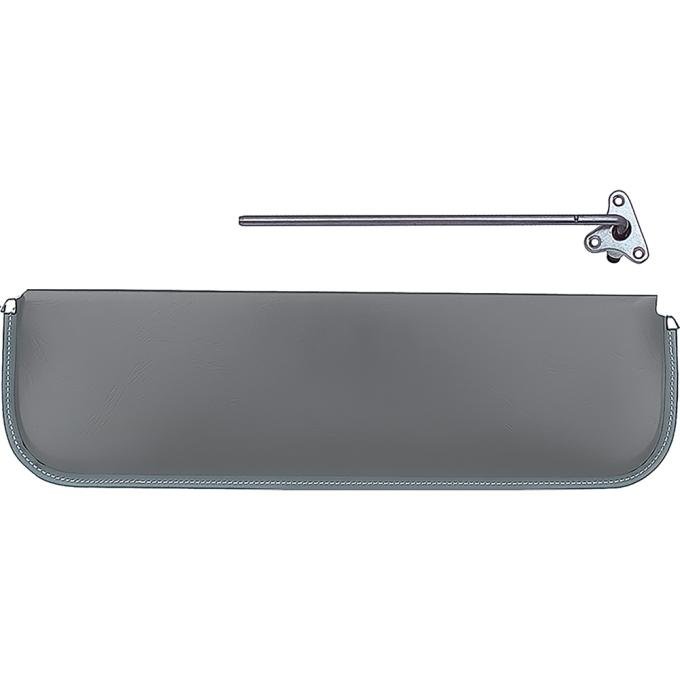 1947-53 GM Truck, OE Style Cardboard, Sun Visors, with Bracket, RH, Dark Gray