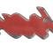 1973-74 Dodge Charger, "Charger" Outer Door Emblem, Adhesive Backed, Mopar Licensed