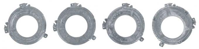 OER 1971-74 Mopar Headlamp Bucket Set Inner and Outer LH and RH Sides - Set of Four *MD9501