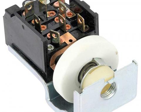 OER 1975-99 Mopar Headlamp Switch, 9-Terminal, With Ceramic Style Rheostat, Various Models MD9343