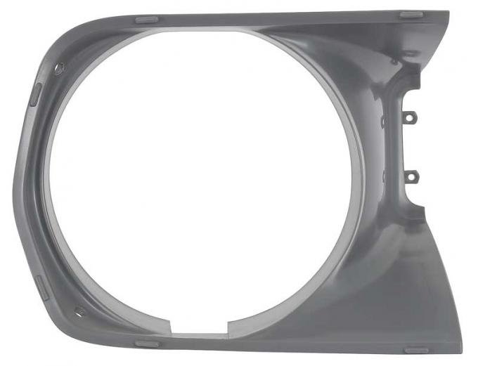 OER 1970 Barracuda, Cuda, Headlamp Bezel, LH, Gray ME175944