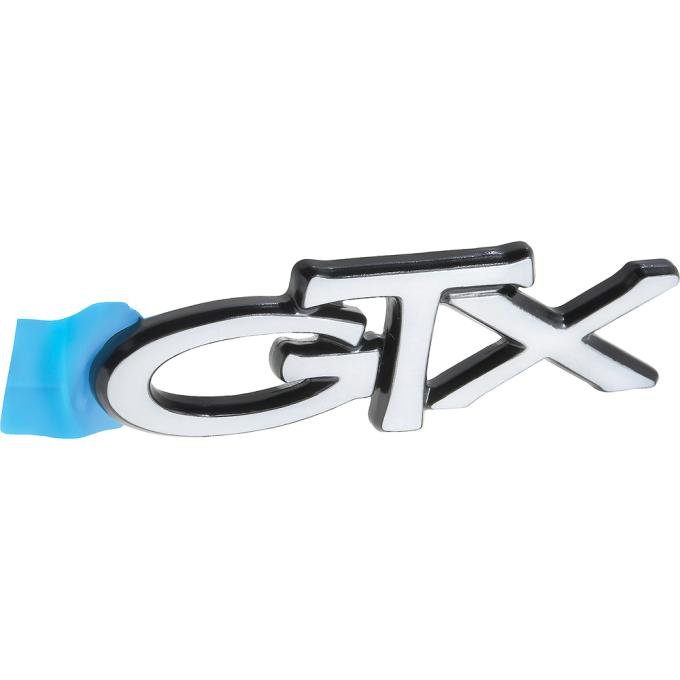 OER 1972-74 Plymouth Road Runner, "GTX" Trunk Lid Emblem, Adhesive-Backed, Mopar Licensed, 3680160