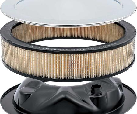 OER 1970-71 Chevy, Open Element Air Cleaner, with Square Imprint Verbiage on Air Cleaner Lid 6485239