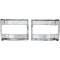 OER 1967 Plymouth GTX, Satellite, Tail Lamp Bezels, Argent Silver Inner Section, Pair MB1986